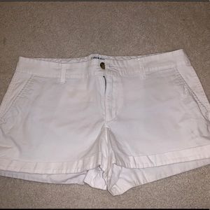 white cotton shorts